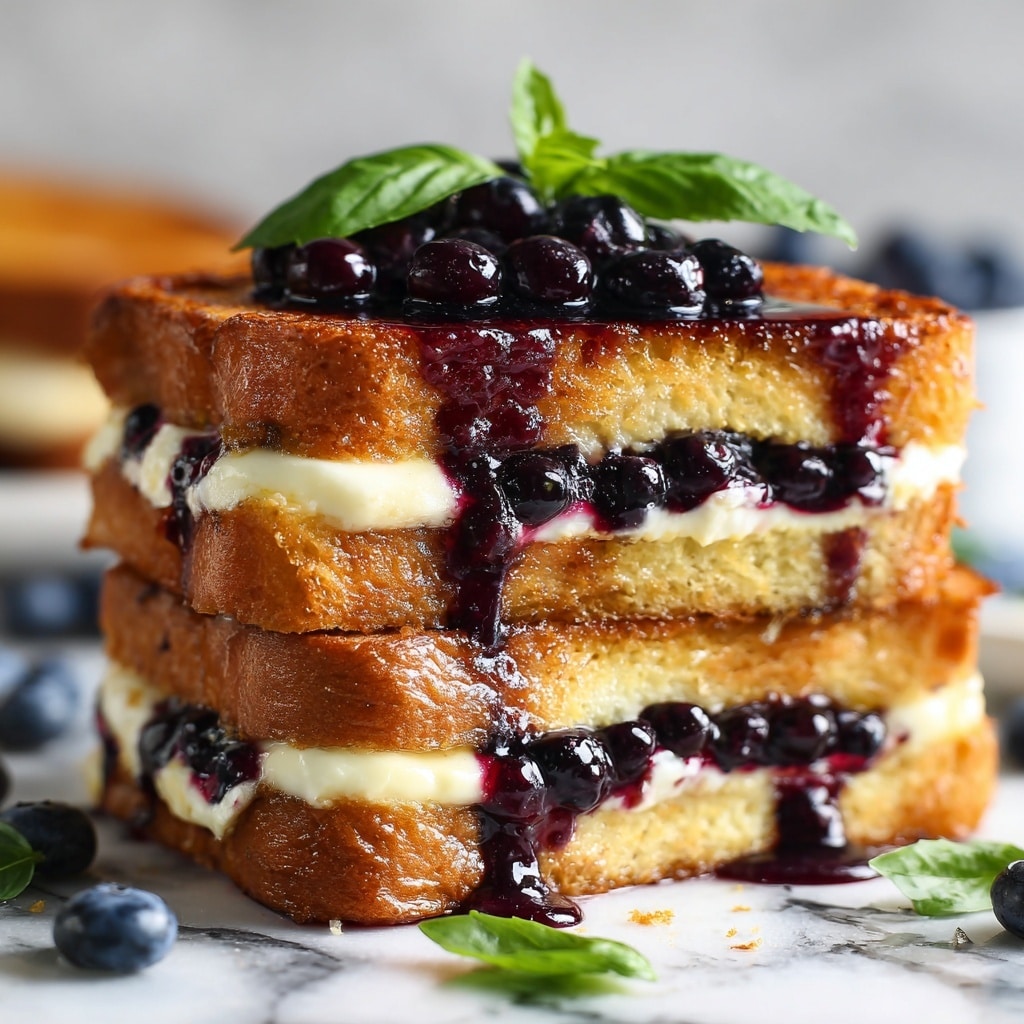 Balsamic Blueberry Goat Cheese Crostinis Recipe - Recipe Image