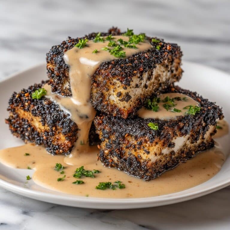 Blackened Salmon with Creamy Dijon Sauce Recipe
