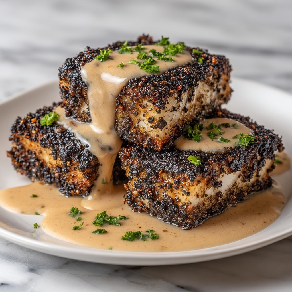 Blackened Salmon with Creamy Dijon Sauce Recipe - Recipe Image