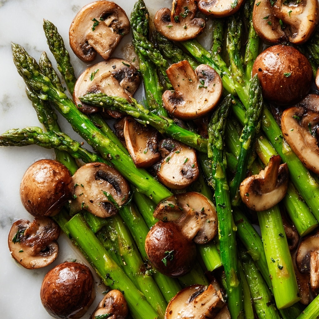 Pickled Mushrooms and Asparagus Recipe - Recipe Image