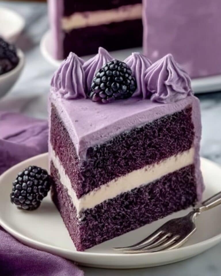 Purple Velvet Cake with White Chocolate Cream Cheese Frosting Recipe