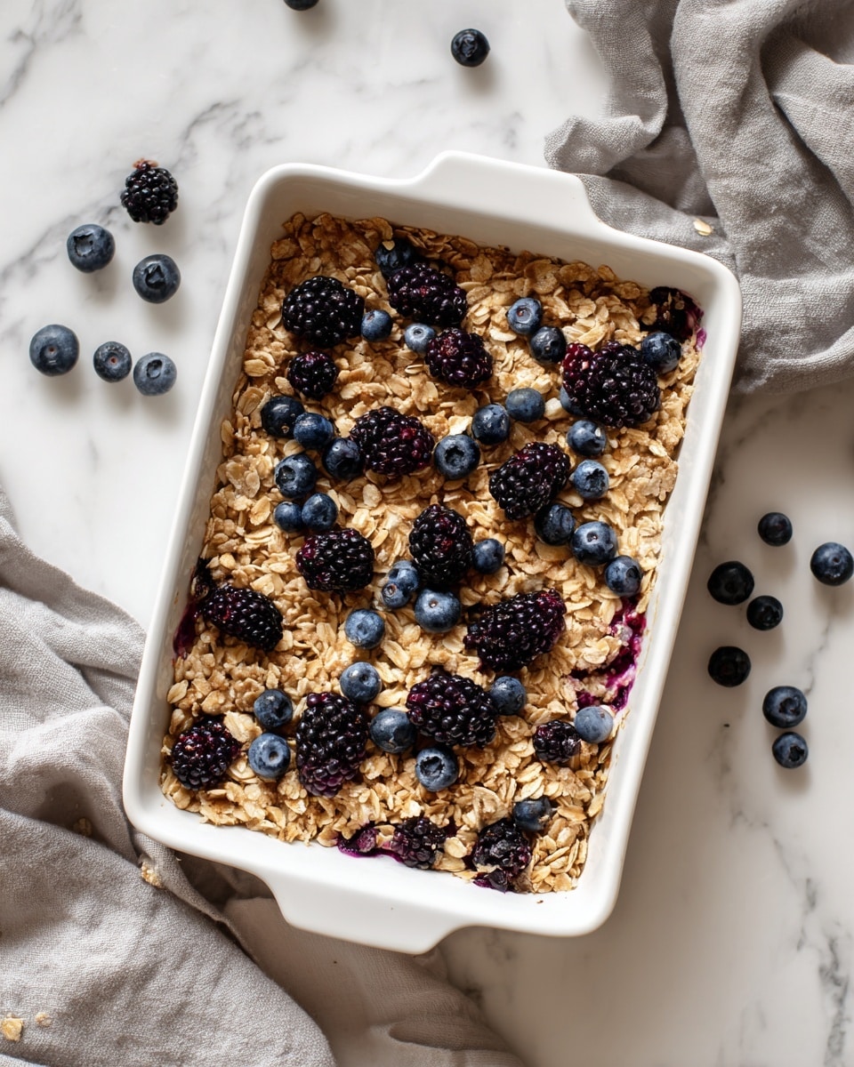 Blueberry Baked Oatmeal Recipe - Recipe Image