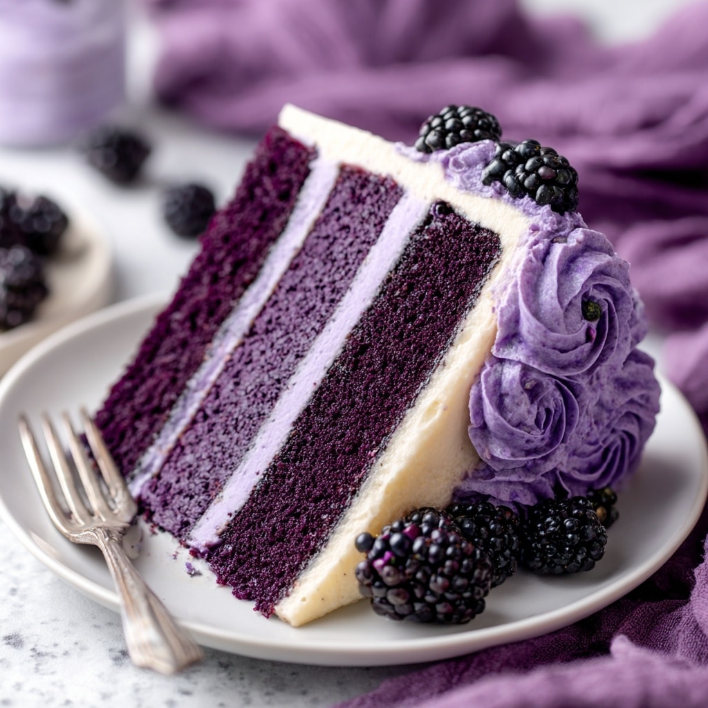 Purple Velvet Cake with White Chocolate Cream Cheese Frosting Recipe