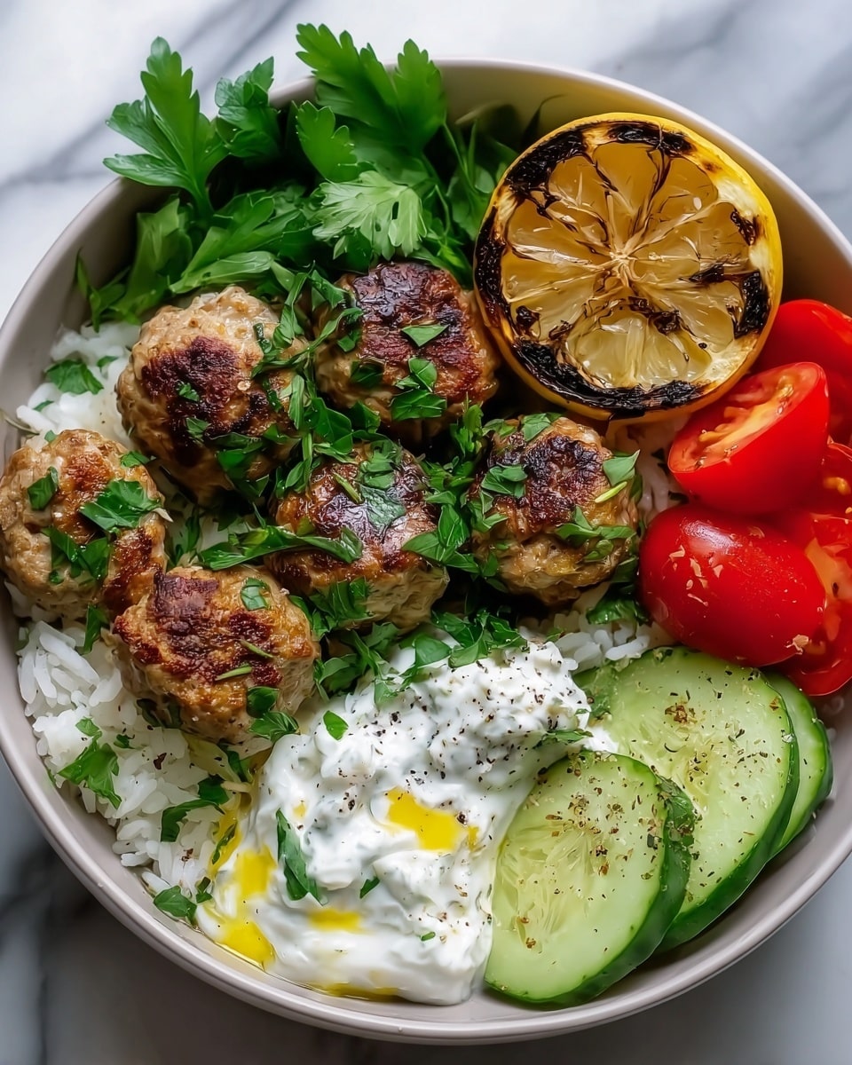 Greek Chicken Meatballs Recipe - Recipe Image
