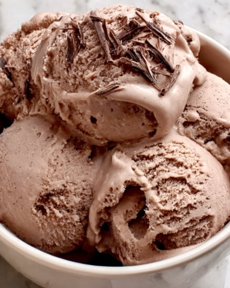 Creamy Frozen Chocolate Ice Cream Recipe - Recipe Image