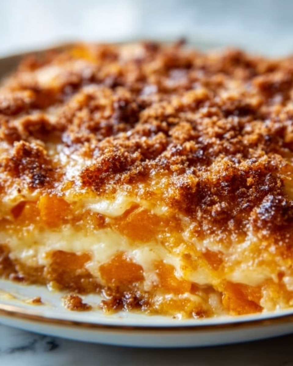 Sweet Potato Casserole with Pecan Topping and Marshmallows Recipe - Recipe Image