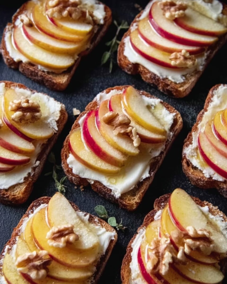 Brie, Apple, and Honey Crostini Recipe - Recipe Image