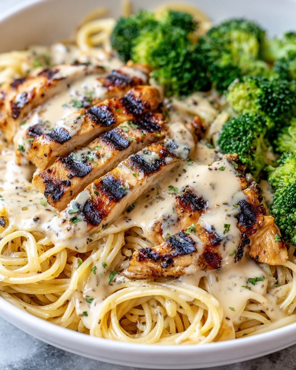 Skinny Chicken Broccoli Alfredo Recipe - Recipe Image