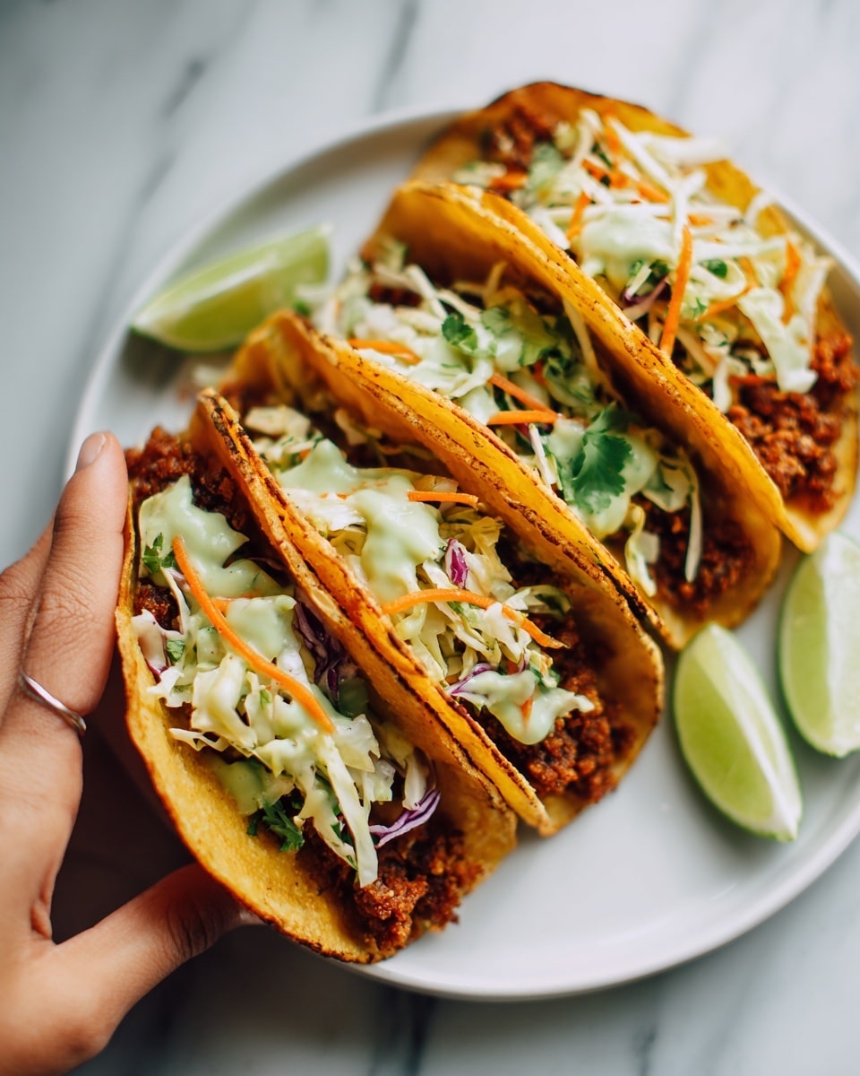 Crispy Fish Tacos with Cilantro Lime Slaw Recipe - Recipe Image