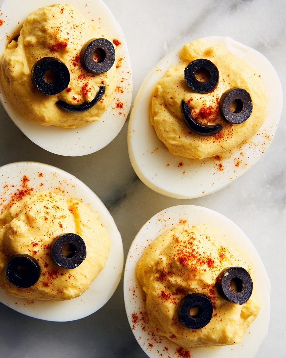 Halloween Deviled Eggs: A Spooky Twist on a Classic Appetizer Recipe - Recipe Image