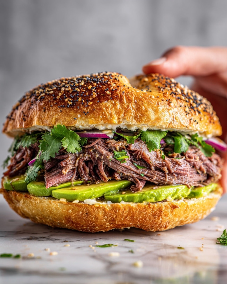 Avocado Tuna Melt Bagels Recipe - Recipe Image