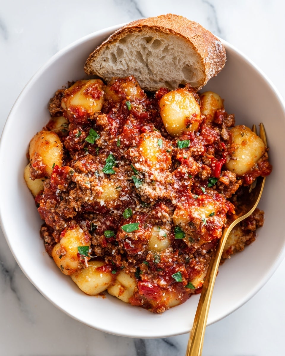 Cozy Gnocchi Bolognese Recipe - Recipe Image