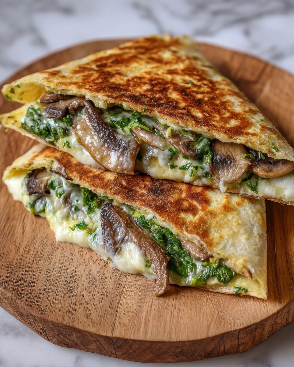 Cheesy Beef and Mushroom Pita Pockets with Tzatziki Sauce Recipe - Recipe Image