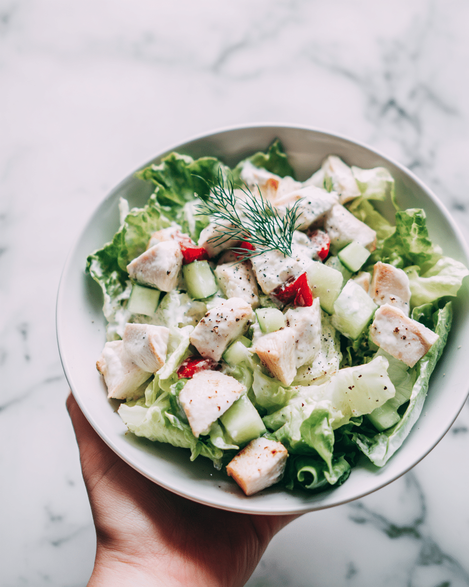 Cucumber Chicken Salad Recipe - Recipe Image