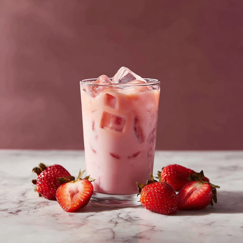 Strawberry Breeze: A Creamy and Refreshing Frozen Drink Recipe - Recipe Image