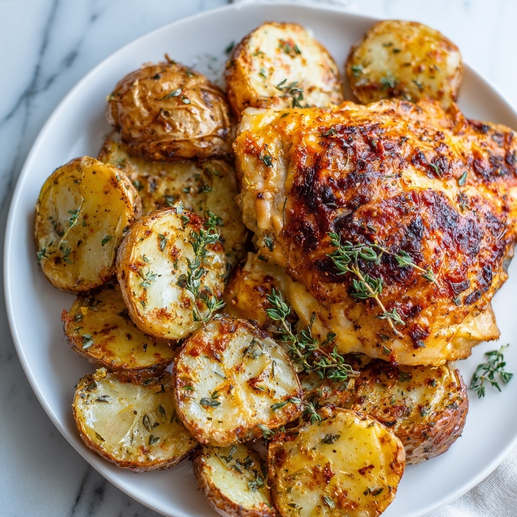 Lemon Greek Chicken and Potatoes Recipe - Recipe Image