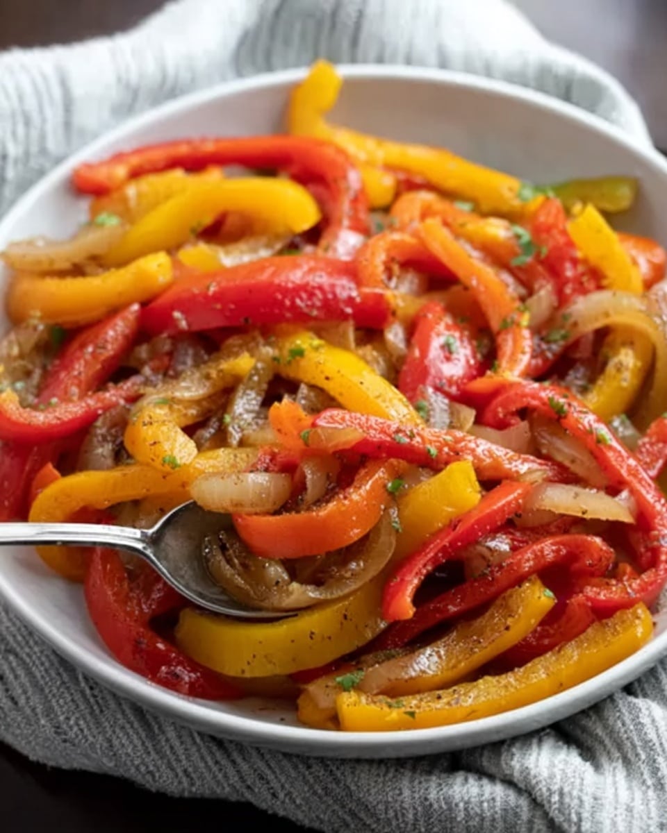 Peperonata – Italian Stewed Peppers Recipe - Recipe Image