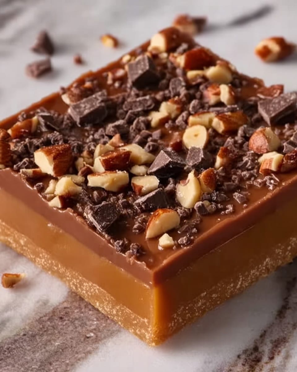 Caramel Chocolate Crunch Bars Recipe - Recipe Image