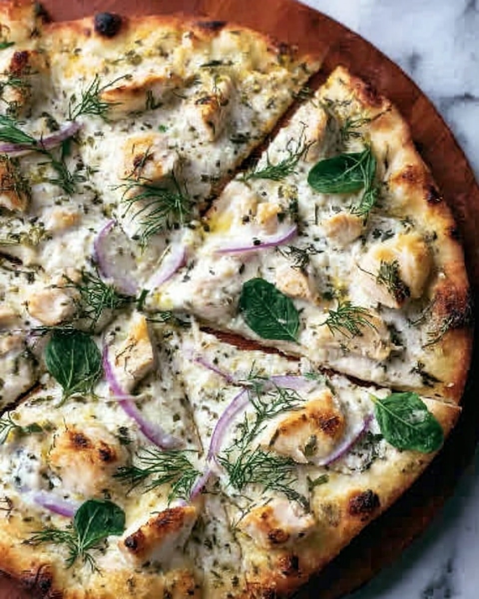 Tzatziki Chicken Naan Pizza Recipe - Recipe Image