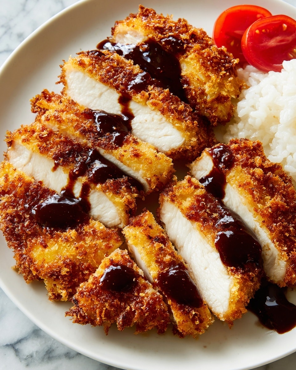 Chicken Katsu with Homemade Tonkatsu Sauce Recipe - Recipe Image