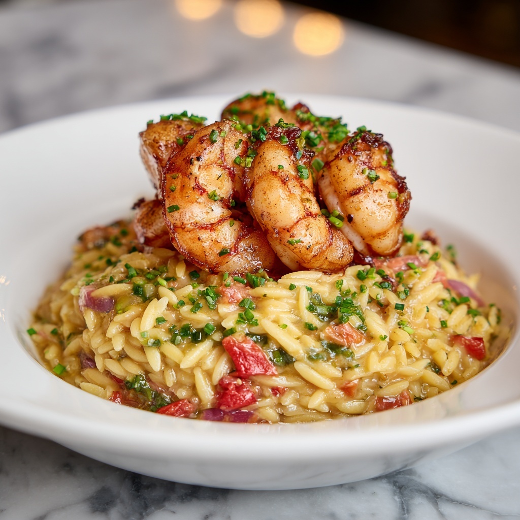 Instant Pot Tomato and Shrimp Orzo Recipe - Recipe Image