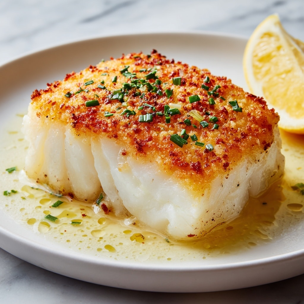 Baked Cod with Lemon and Garlic Recipe - Recipe Image