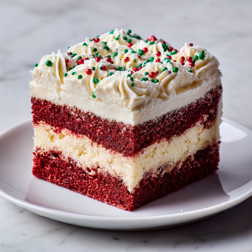 Christmas Red Velvet Poke Cake Recipe