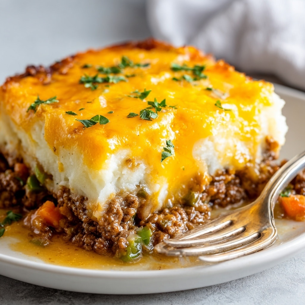 Cheddar-Crusted Ground Beef and Rice Casserole Recipe - Recipe Image