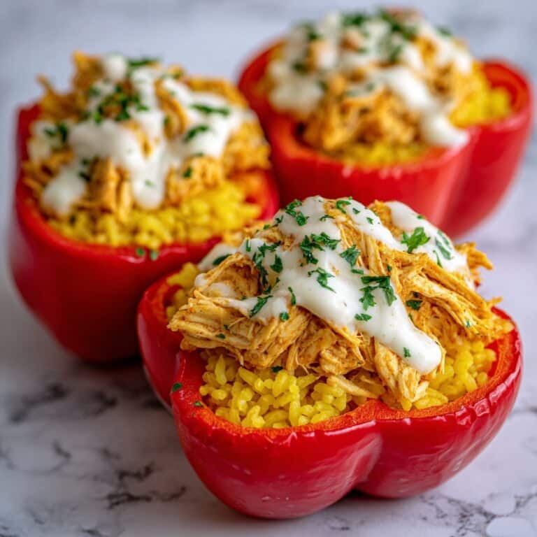 Spicy Buffalo Chicken Stuffed Peppers Recipe