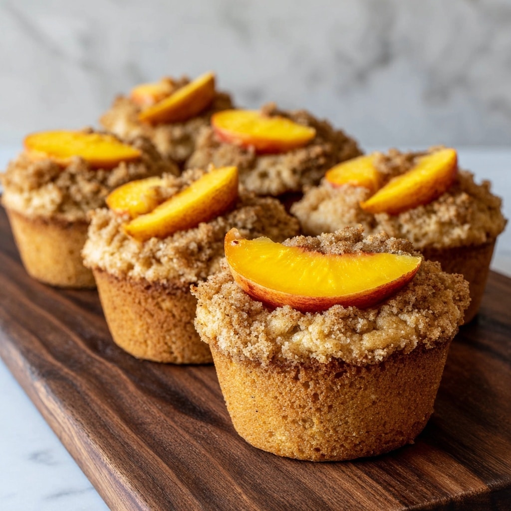 Peach Financiers: Elegant French Almond Cakes Recipe - Recipe Image