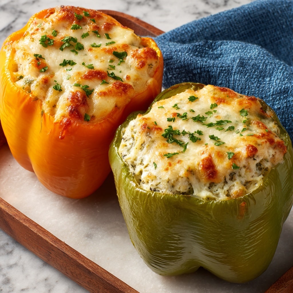 Herb and Cheese Stuffed Bell Peppers Recipe - Recipe Image