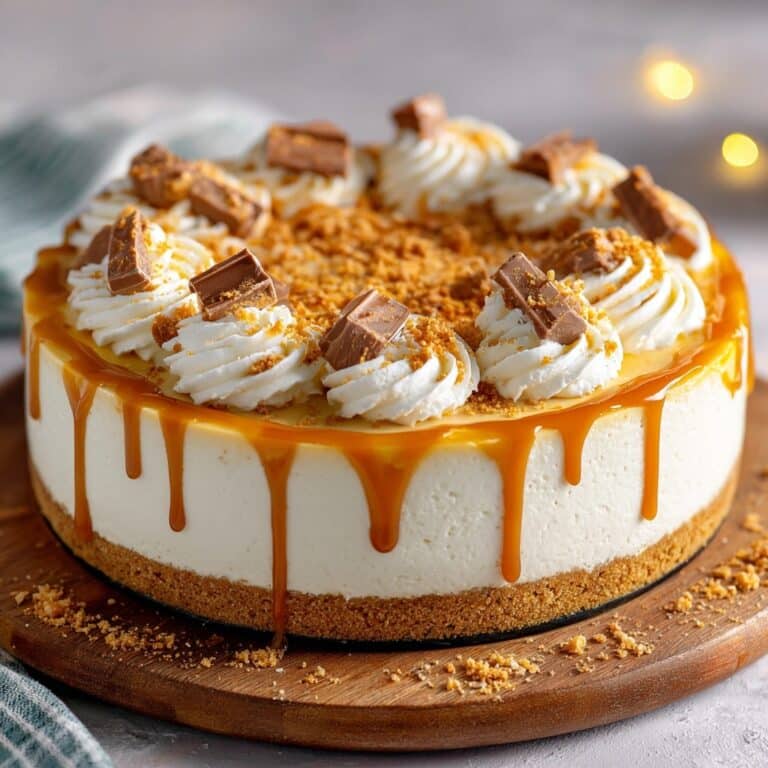 No-Bake Snickers Cheesecake Recipe