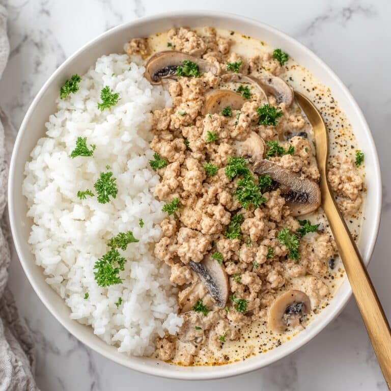 Ground Beef Stroganoff and Rice Recipe