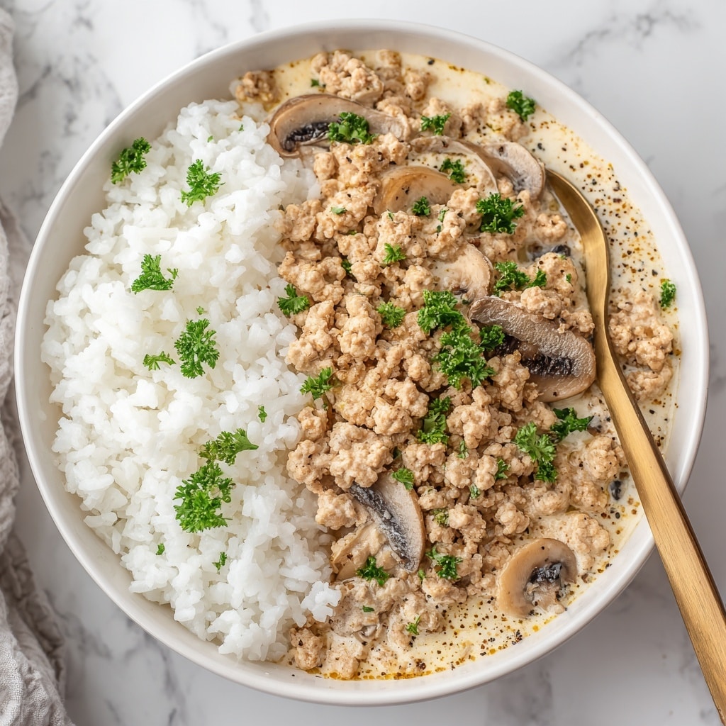 Ground Beef Stroganoff and Rice Recipe - Recipe Image