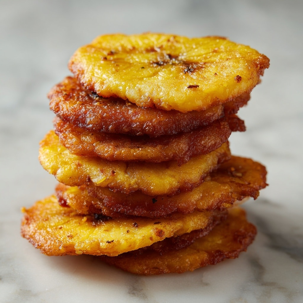 Crispy Tostones: Twice-Fried Green Plantains Recipe - Recipe Image