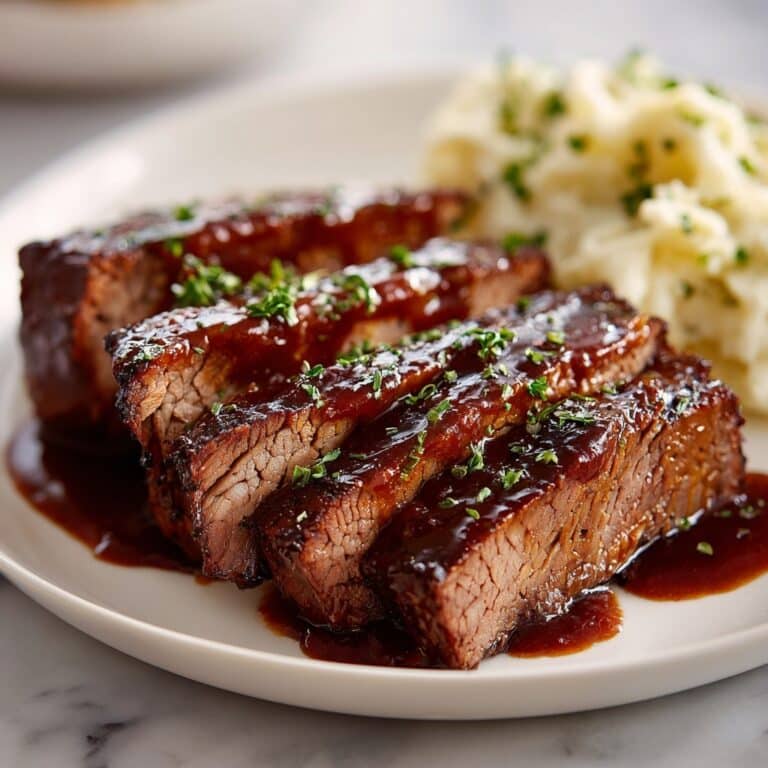 Slow Cooker Beef Brisket with BBQ Sauce Recipe