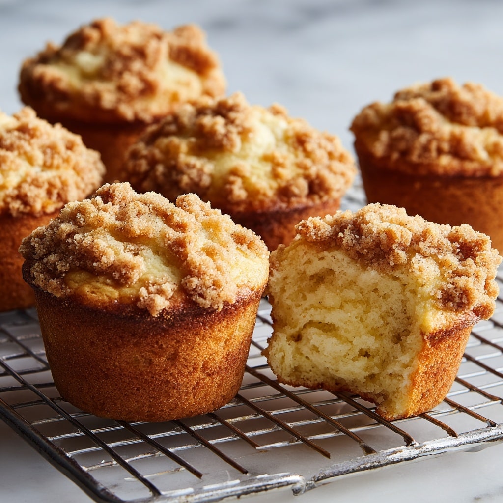 Coffee Cake Greek Yogurt Muffins Recipe - Recipe Image