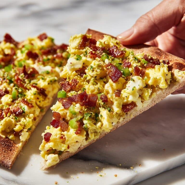 Easy Breakfast Pizza on a Tortilla Recipe