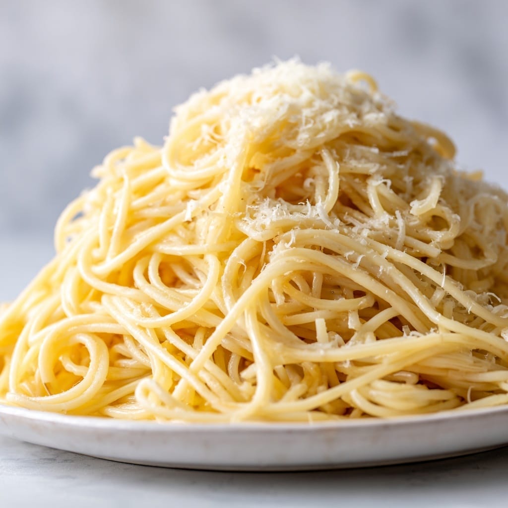 Easy Butter Garlic Spaghetti Recipe - Recipe Image