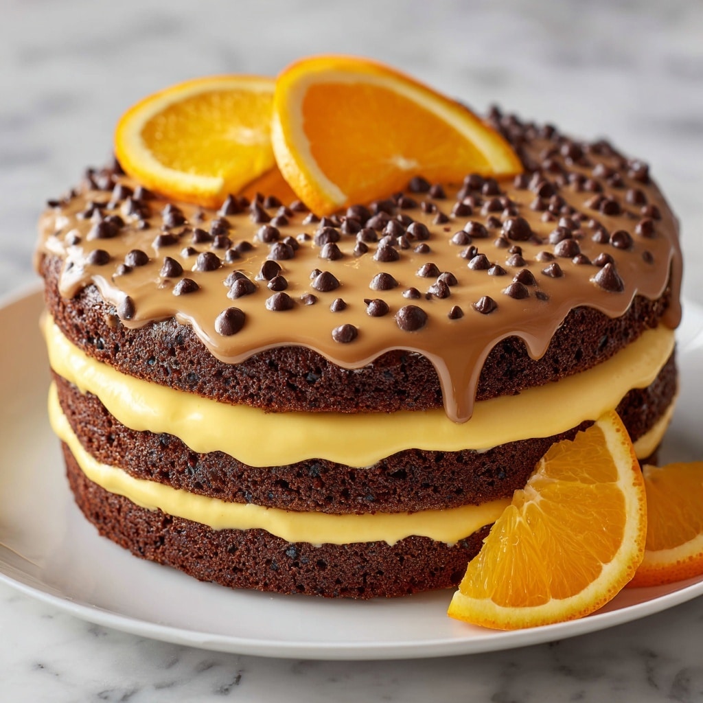 Chocolate Orange Layer Cake Recipe - Recipe Image