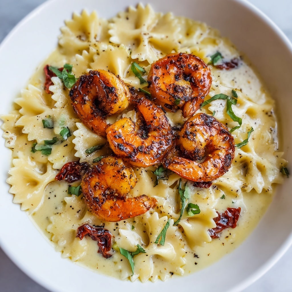 Creamy Garlic Shrimp Pasta Recipe - Recipe Image