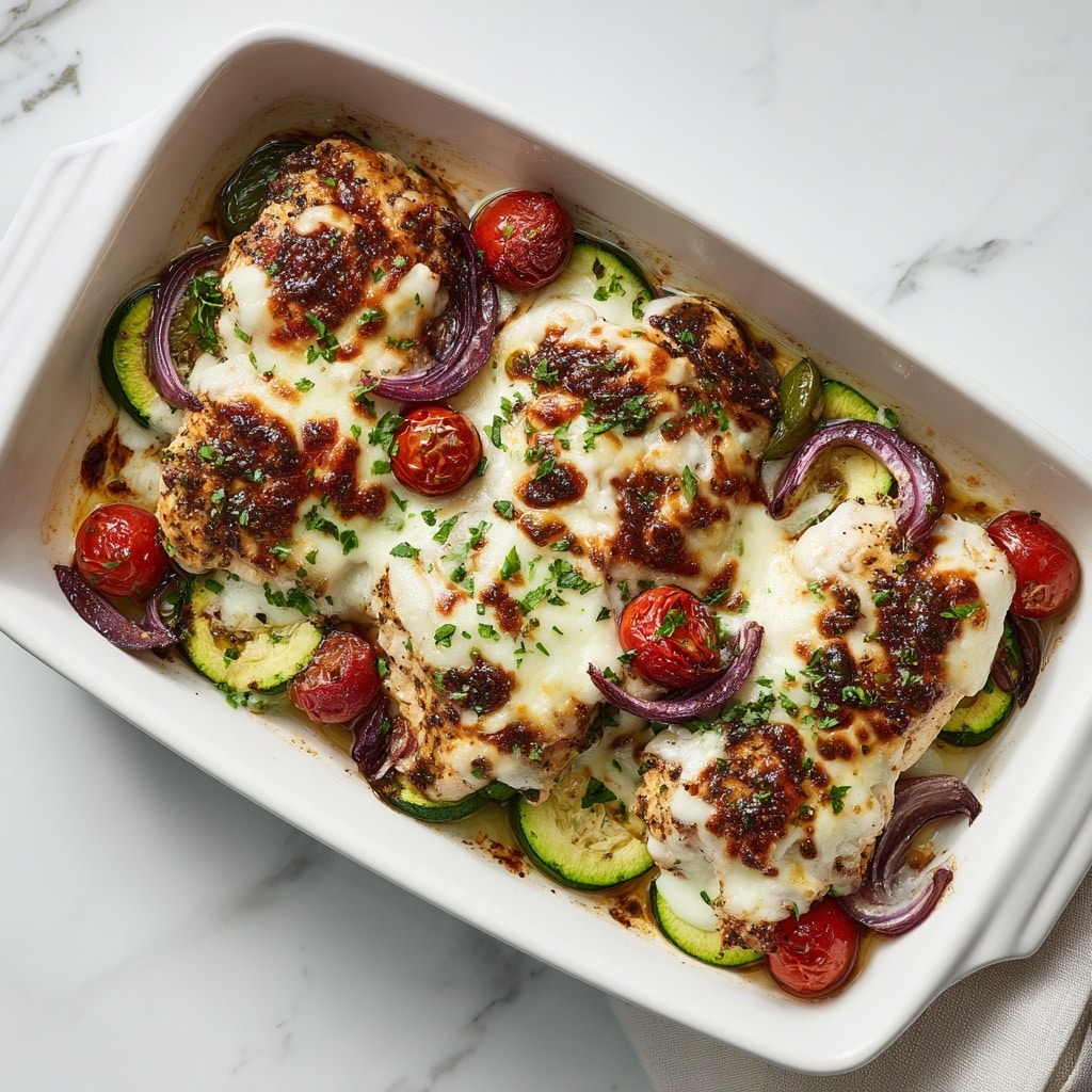 Mediterranean Chicken Zucchini Bake Recipe - Recipe Image