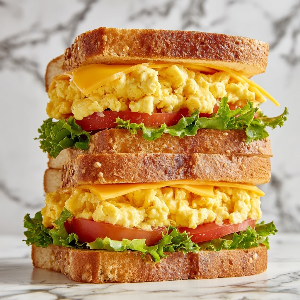 High Protein Vegetarian Breakfast Sandwiches Recipe