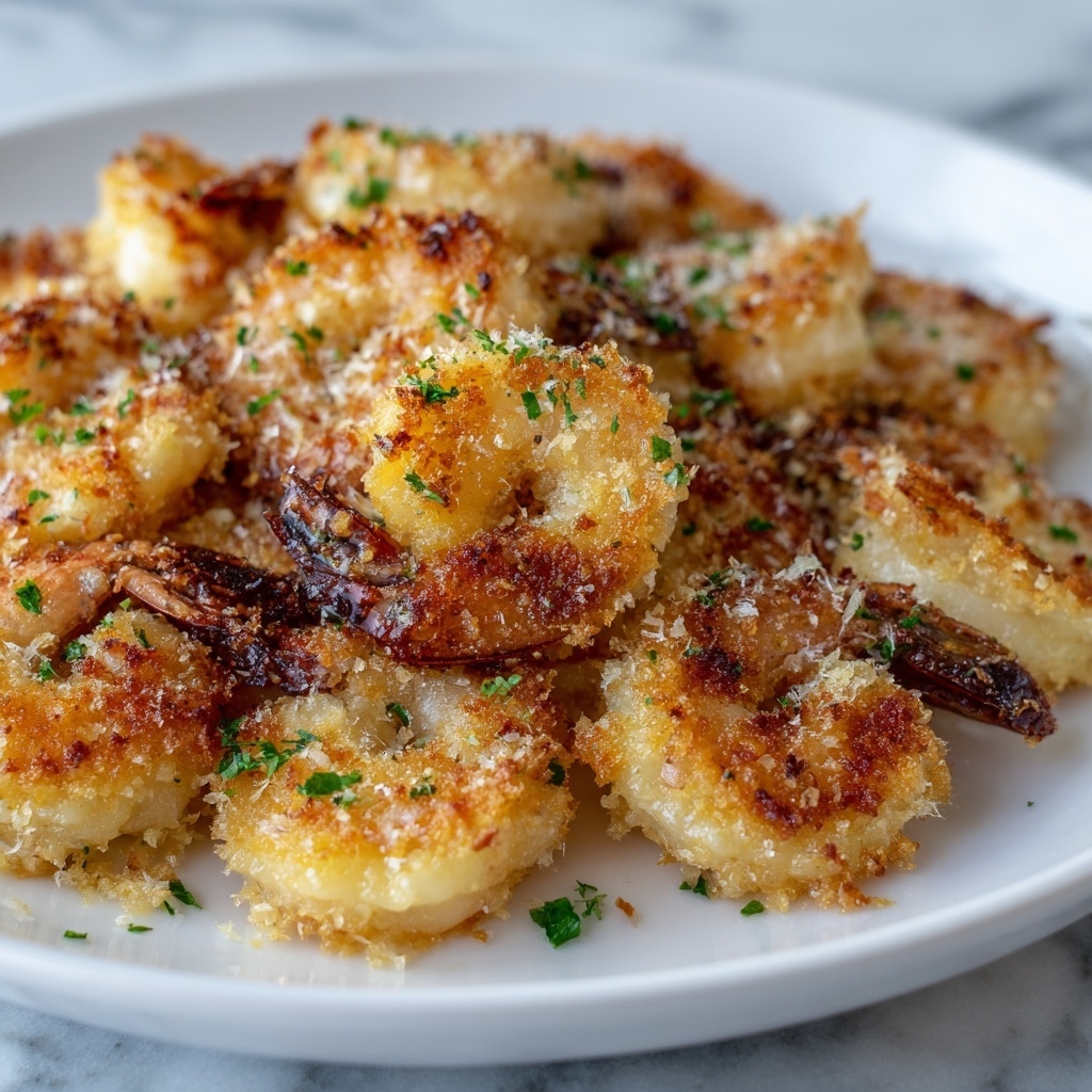 Parmesan Crusted Garlic Shrimp Recipe - Recipe Image