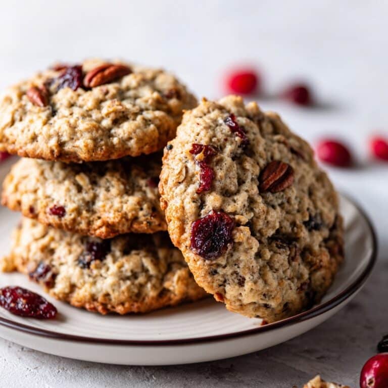 Cranberry Pecan Oatmeal Cookies Recipe