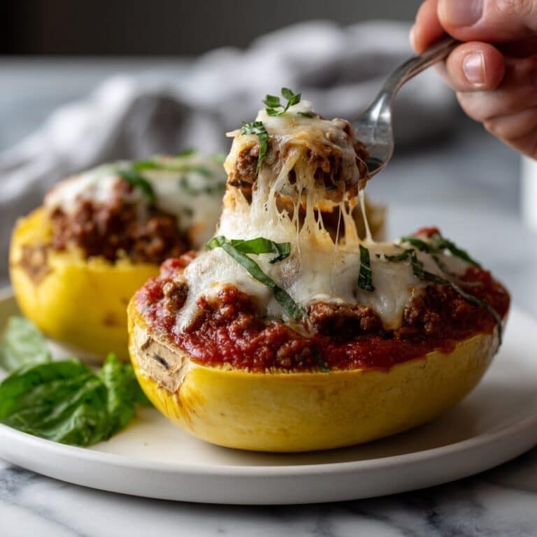 Chicken Parmesan Stuffed Spaghetti Squash Recipe