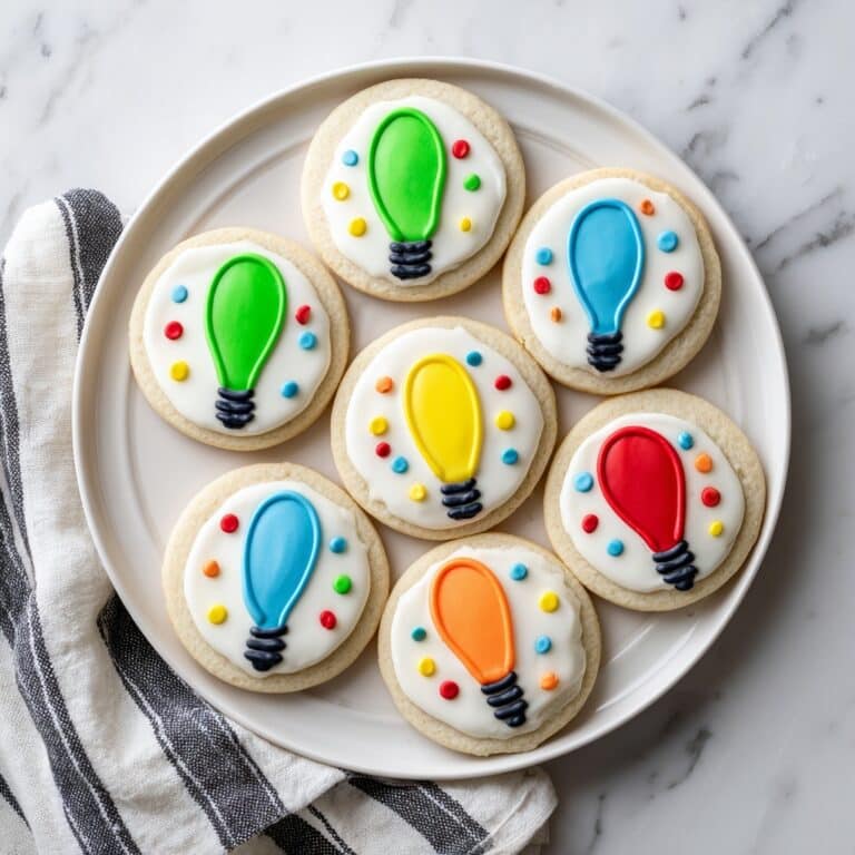 Christmas Lights Royal Icing Sugar Cookies Recipe