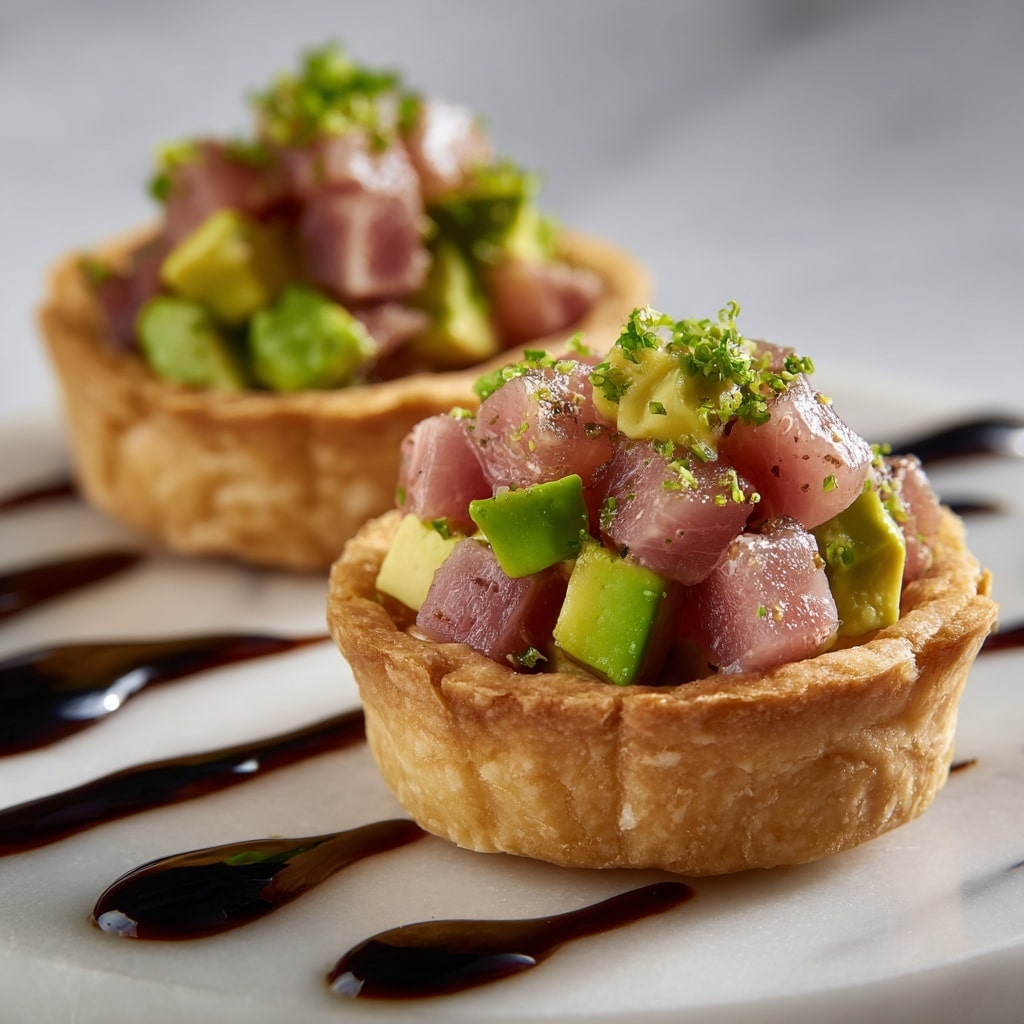 Mini Tuna Tostadas Recipe - Recipe Image
