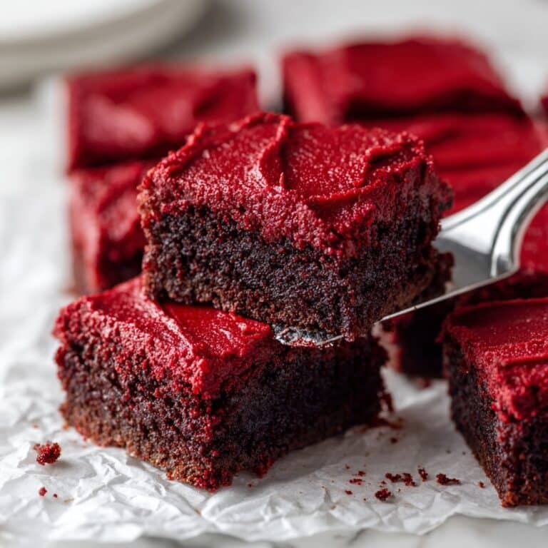 Red Velvet Brownies with Cream Cheese Swirl Recipe