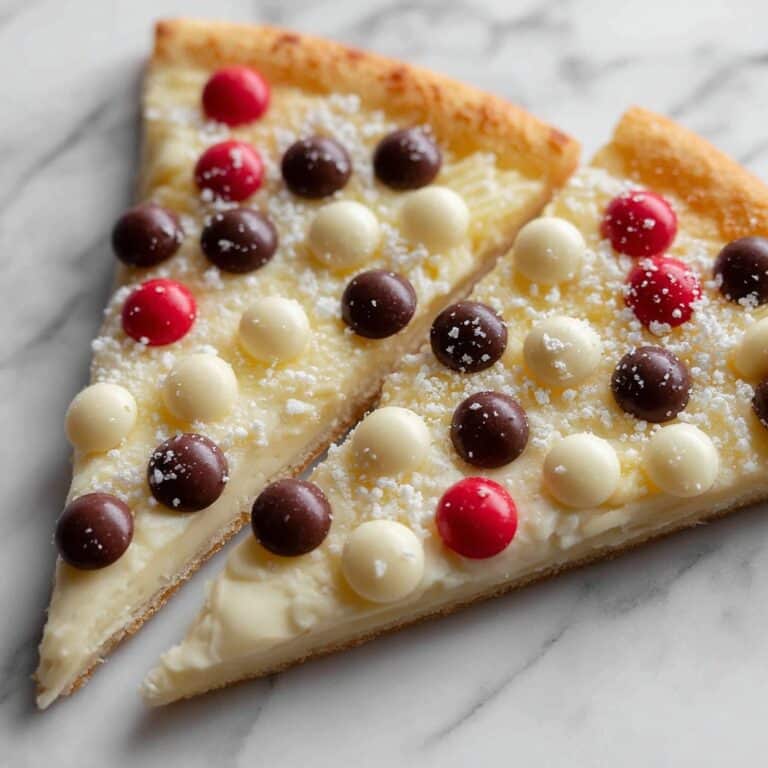 White Chocolate Brownie Pizza with Berries and Sprinkles Recipe